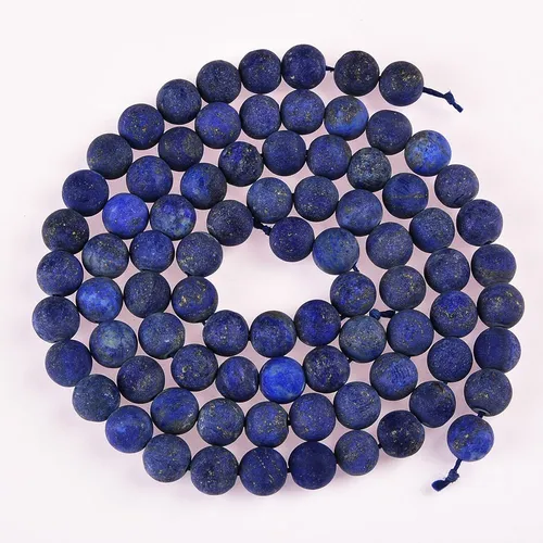 Pltbeads Precioso Collar De Lapislazuli Natural Con Piedras