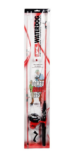 Combo Solido 165f Waterdog Caña + Reel Ideal Variada Niños