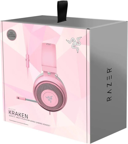 Imagen 2 de 6 de Auriculares Gamer Razer Kraken Kitty Quartz Rgb Ps4 Switch