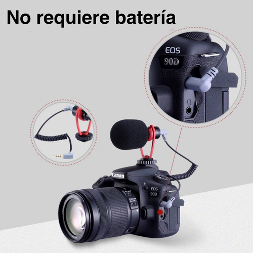 Imagen 6 de 9 de Sairen Vm-q1 Micrófono De Vídeo De Disparo Cámara Accesorios
