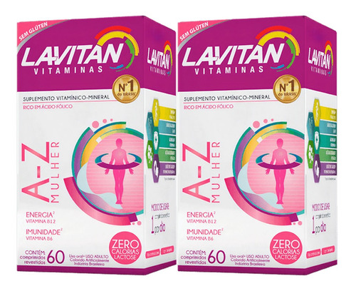 Kit 2x60 Lavitan Mulher (120 Comprimidos)