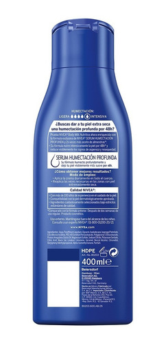 Imagen 2 de 5 de Crema Corporal Humectante Nivea Body Milk 400 Ml