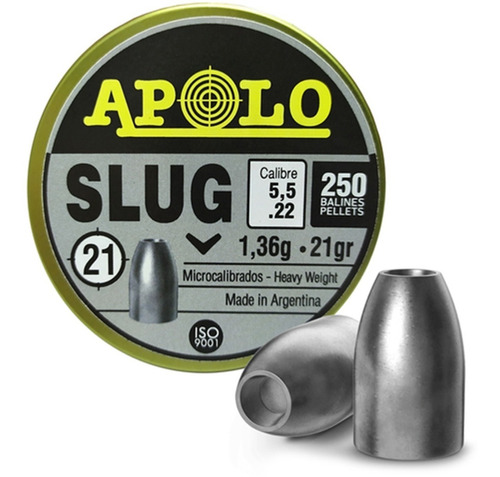 Balines 5.5mm Apolo Slug 28gr X 250