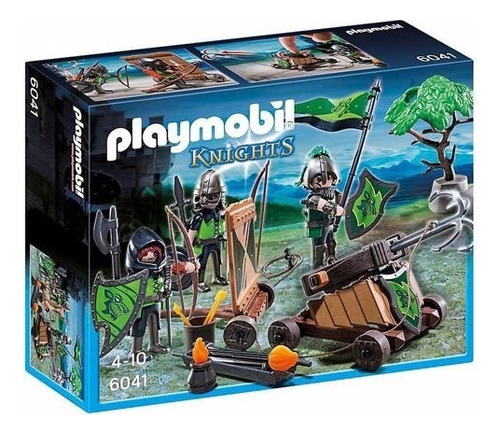 Playmobil Caballeros Del Lobo Y Catapulta 6041 Educando