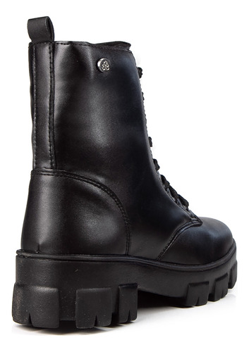 Borcegos Botas Citadina Mujer Sinteticas Vegan Acordonado