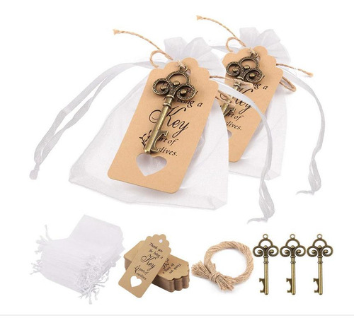 Destapador De Botellas Llave Para Regalo Fiestas Boda
