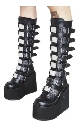 Borcegos goticos mujer hot sale