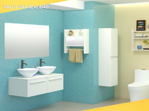 Imagen 4 de 5 de Módulo Aéreo Para Lavamanos 030 - Casalista® Baños