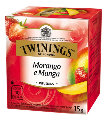 Chá Twinings Morango E Manga 10 Sachês