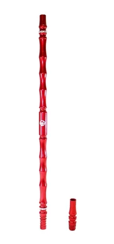 Piteira Hookah Like Flip Hose Narguile Alumínio - Vermelho