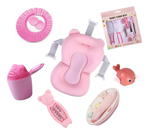 Kit De Bañera + Accesorios De Aseo Para Bebe