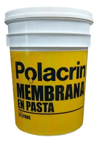 Membrana En Pasta Polacrin X 1lts Color Blanco