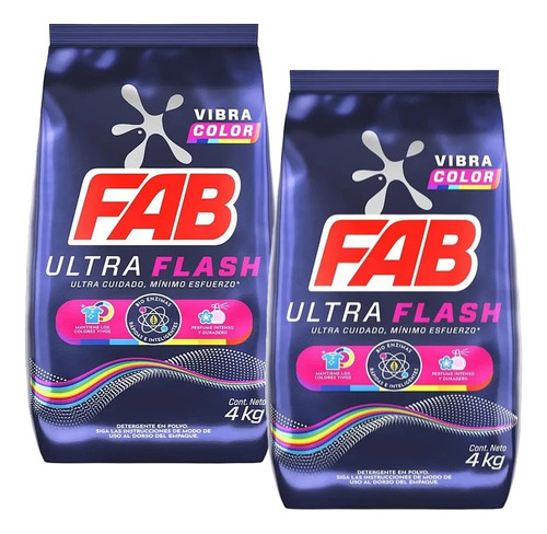 Detergente Fab Ultra Color X 2u
