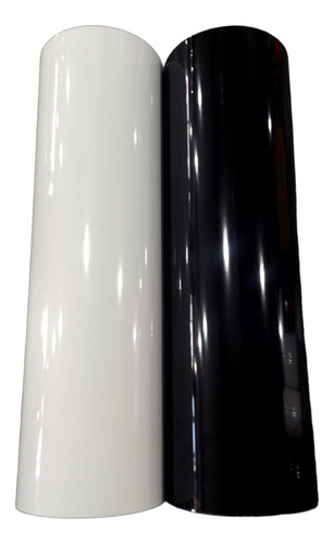 Vinilo Termotransferible Textil 6mt Blanco /negro (polgraf)