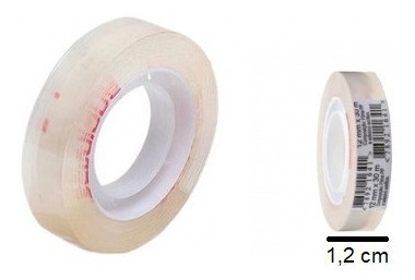 Pacote Com 10 Fita Adesiva Durex Transparente 12mm X 30m
