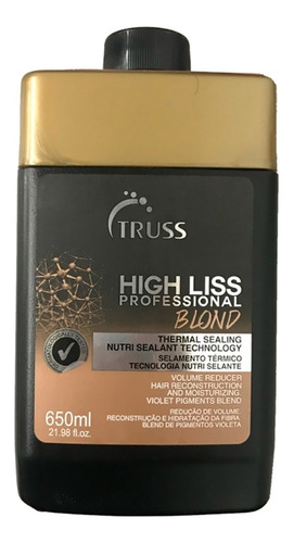 Truss High Liss Blond Selamento Térmico Violeta 650ml