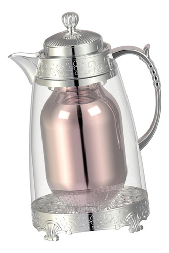Café Aislado Tetera De Tetera 1l Café De Bebida Plateado