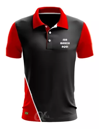Camisa Camiseta Polo Personalizada Uniforme Kit 4 Peças