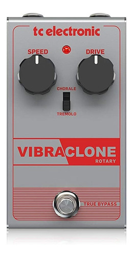 Pedal Tc Electronic Vibraclone Efecto Rotary Para Guitarra Color Gris Oscuro