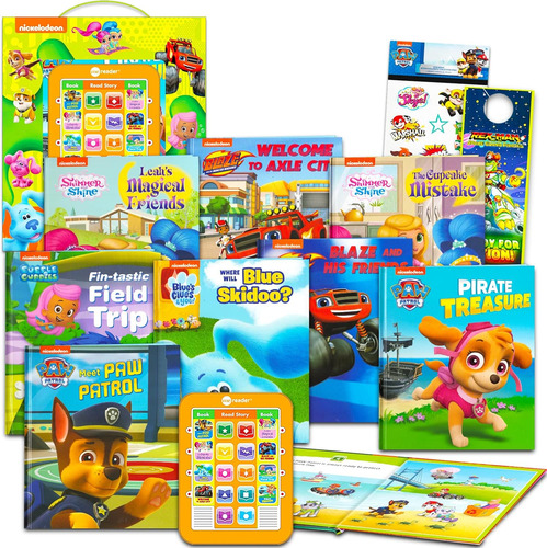 Paw Patrol Me Reader Electronic Reader 8 Book Bundle ~ Ni...
