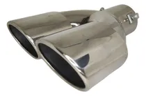 Comprar Cola De Escape Doble Cromo Tuning Auto Camioneta Universal 