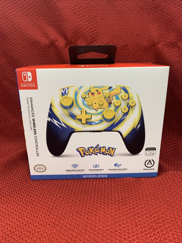 Control Nintendo Switch Pikachu Vortex Wired 3m Original