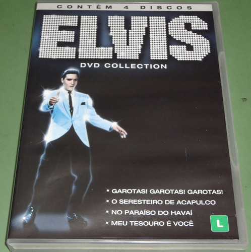 Elvis Presley Dvd Collection Box Com 4 Filmes Novo E Lacrado