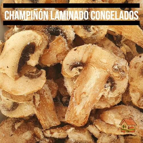 Champiñón Laminado Congelado Iqf