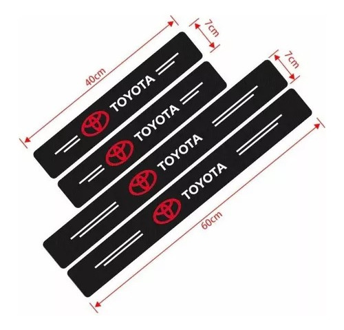 Cubre Zócalo Adhesivo Fibra Carbono Protector Todas - Marcas