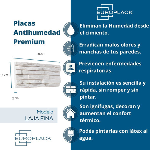 Euro Plack Travertino 7 Unidades 26x52 Cm
