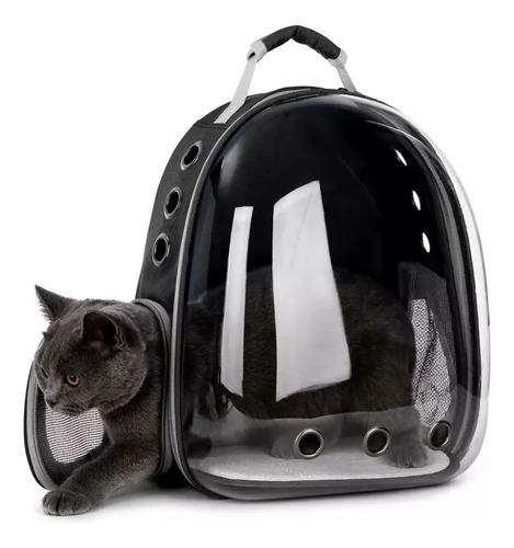 Mochila Transportadora Mascotas Gato Perro Capsula Burbuja 