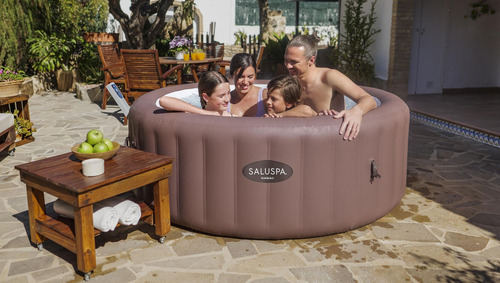 Spa Inflable Hawaii Maxhold 1.96m X 71cm Cap. 7 Mod. 6002a Color Naranja Oscuro