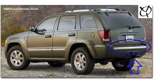 Platina Trasera Cromada Jeep Grand Cherokee 2006 2008 2010