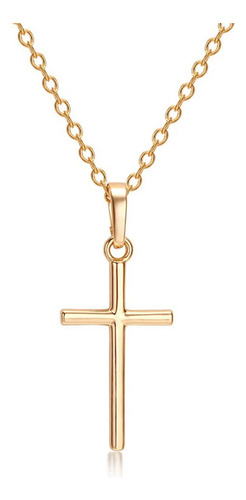 Collar Con Colgante En Forma De Cruz, Colgante Simple, Joyer
