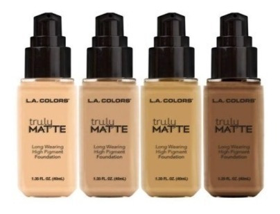 Base Liquida Truly Matte Foundation La Colors Control Brillo