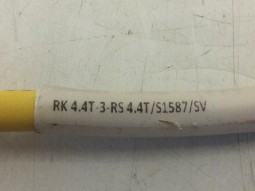 Turck Rk4.4t-3-rs4.4t/s1587/sv Cordset Double Ended Mal Bbd