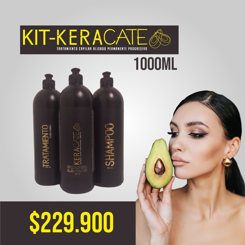 Kit Tratamiento Keracate Litro - mL a $77