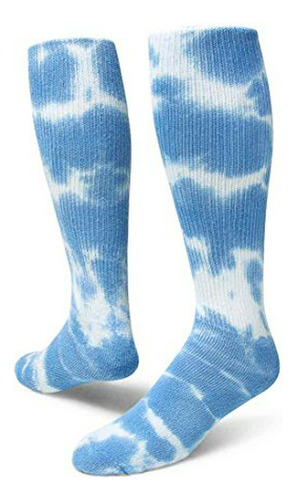 Calcetines Deportivos Tie Dyed Revolution (pequeño, Azul Cla