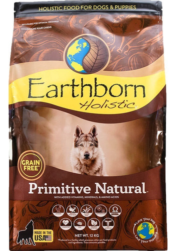Earthborn Primitive Natural Grain Free X 12 K