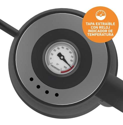 Imagen 9 de 10 de Pava Eléctrica Peabody 0,8 L 1200 Watts Jarra De Vidrio