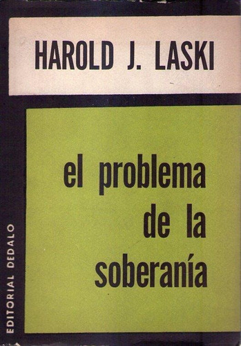 El Problema De La Soberania. Laski  Harold J.