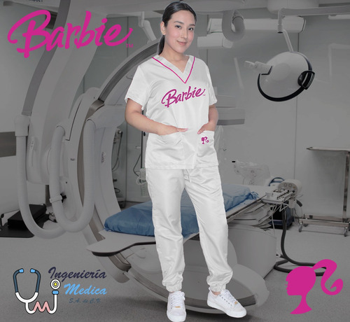 Uniforme Clinico Jogger Estrech Barbie Marca Tush Original