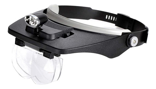 Profissional Cabeça Lupa Com Lâmpada Led Lentes 4, Headset