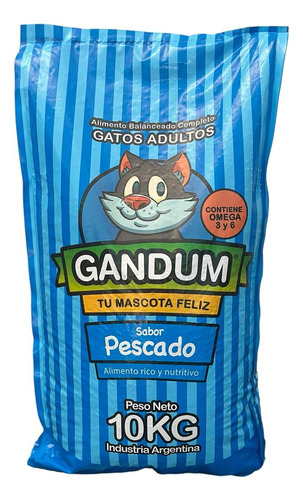 Gandum Alimento Balanceado Para Gato Adulto Gandun X 10 Kg 