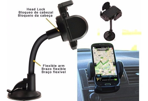 Imagen 2 de 7 de Argom Arg-ac-0325 Soporte Holder De Celular Para Carro