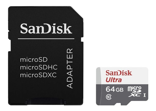 Cartão De Memória Micro Sd 64gb Sandisk Classe 10