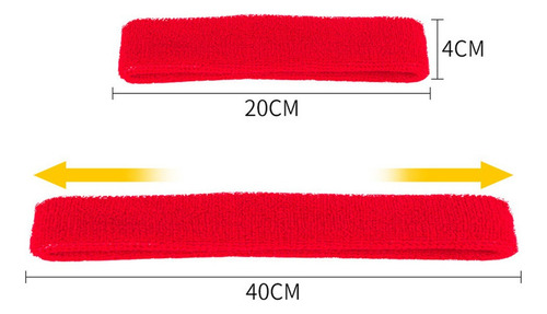 12 Piezas Transpirable Diadema Absorbente Del Sudor Conjunto