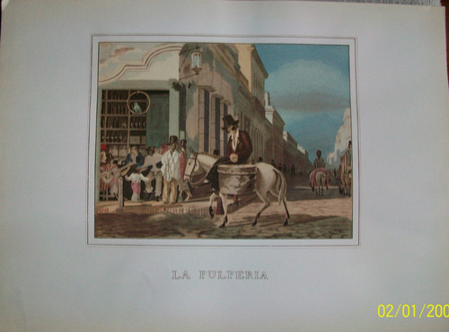 Pellegrini La Pulpería Litografía 32,50 X 44,50 Cm