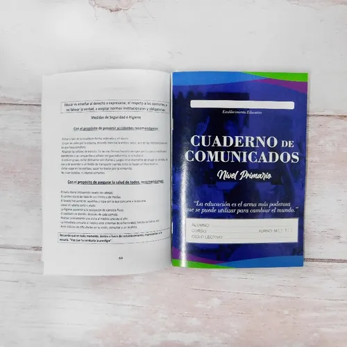 Cuaderno De Comunicados Generico Nivel Primario Packx100