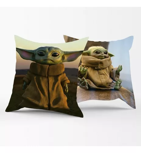 Almofada Baby Yoda Grogu Nave - Star Wars - Dora Presentes - A